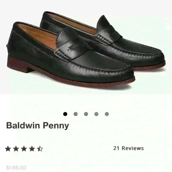 Johnston & Murphy Baldwin Penny Loafers. Sz 9 1/2 - Picture 2 of 7